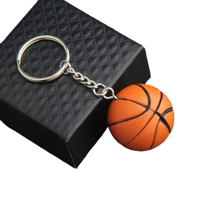 Portachiavi su misura Pallacanestro Articolo regalo all'ingrosso Souvenir economici Portachiavi pallacanestro in PU